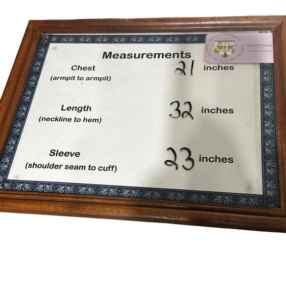 Chico’s size 2 (12-14) orange block striped long sleeve button front tunic top - Picture 7 of 7